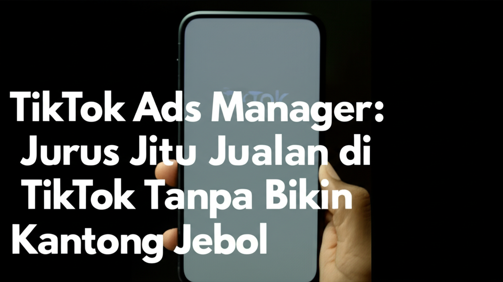 TikTok Ads Manager: Jurus Jitu Jualan di TikTok Tanpa Bikin Kantong Jebol
