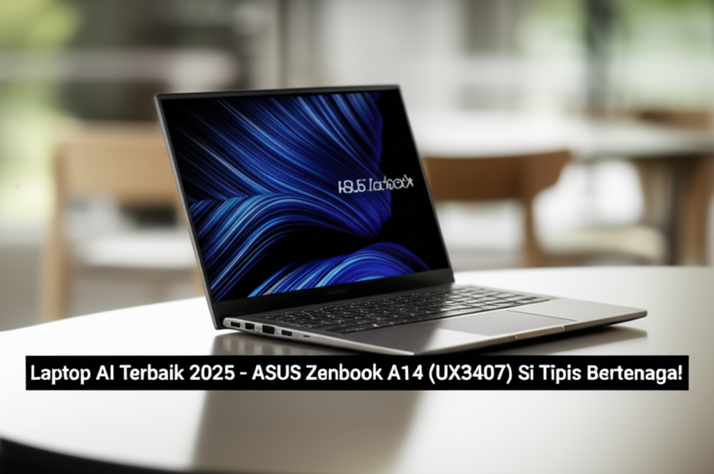 Laptop AI Terbaik 2025 - ASUS Zenbook A14 (UX3407) Si Tipis Bertenaga!