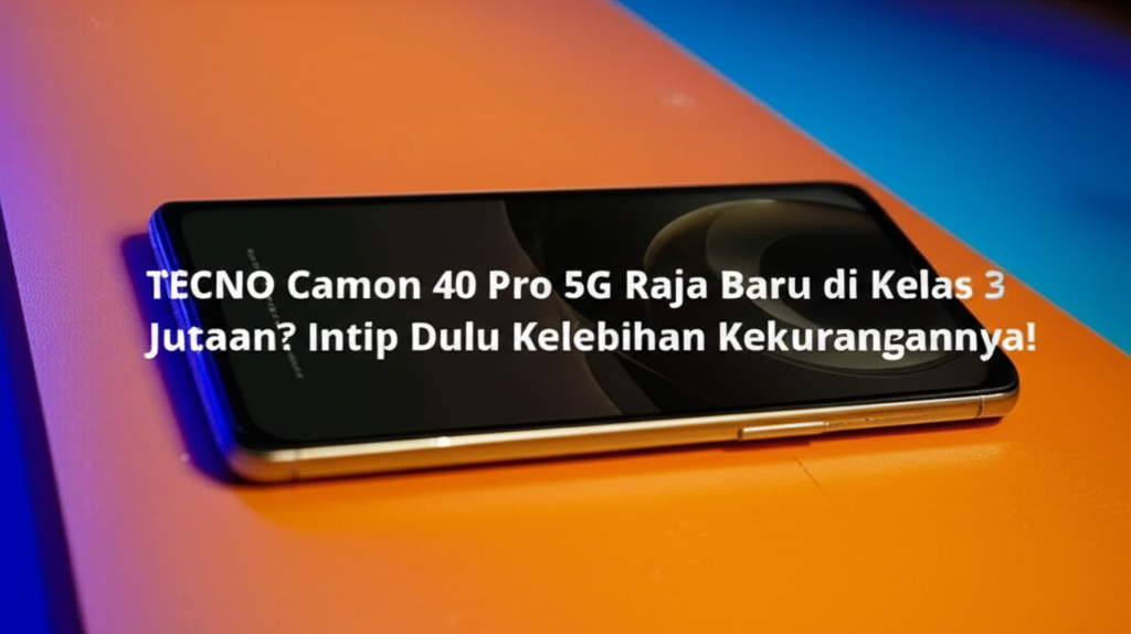 TECNO Camon 40 Pro 5G Raja Baru di Kelas 3 Jutaan? Intip Dulu Kelebihan Kekurangannya!