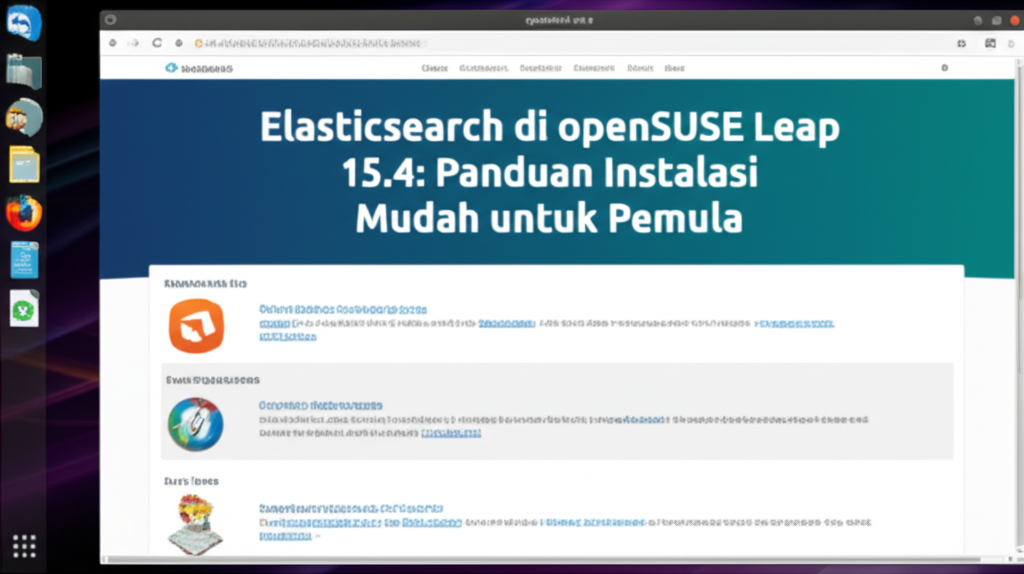 Elasticsearch di openSUSE Leap 15.4: Panduan Instalasi Mudah untuk Pemula