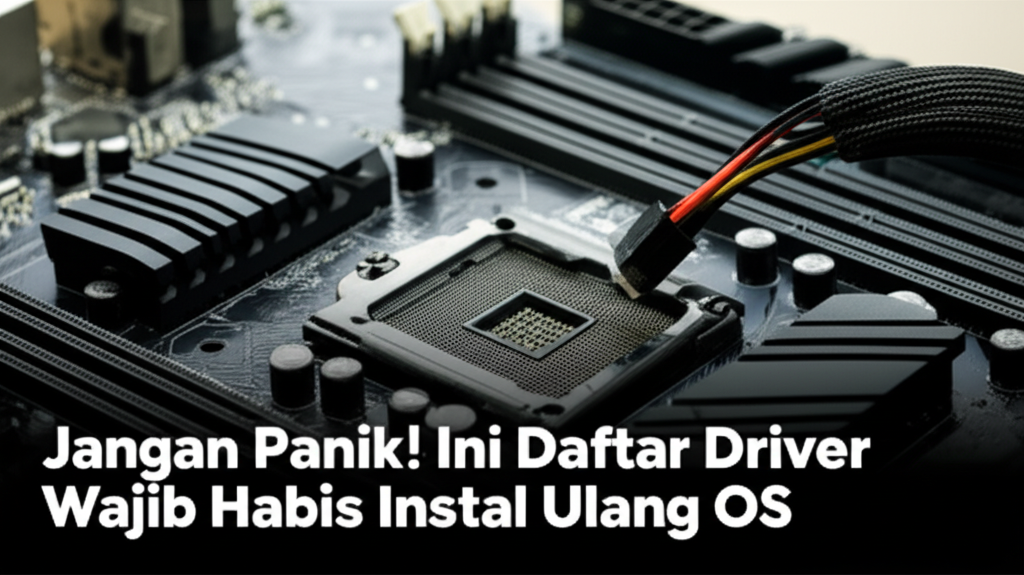 Jangan Panik! Ini Daftar Driver Wajib Habis Instal Ulang OS