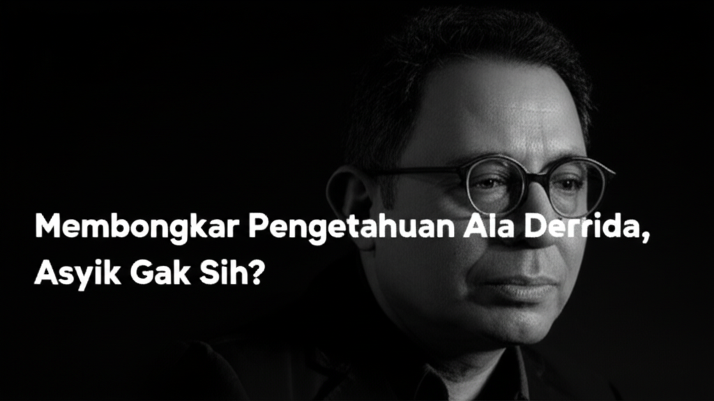 Membongkar Pengetahuan Ala Derrida, Asyik Gak Sih?