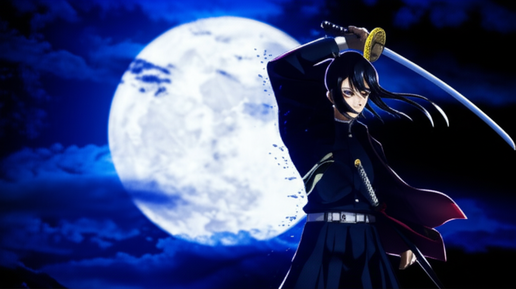 Tarian Maut di Bawah Purnama: Mengupas Jurus Pernapasan Bulan di Demon Slayer