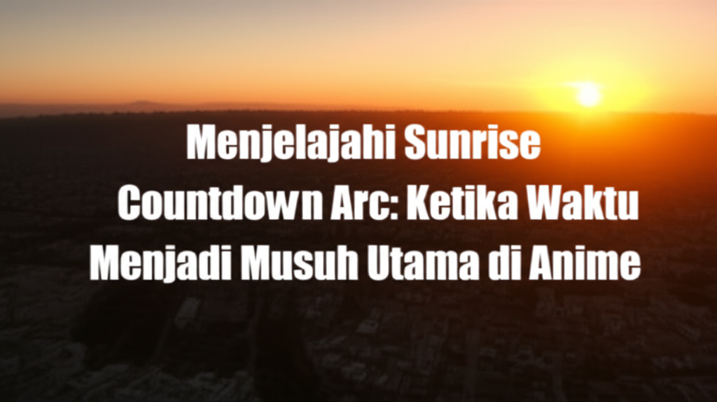 Menjelajahi Sunrise Countdown Arc: Ketika Waktu Menjadi Musuh Utama di Anime